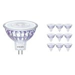 Flerpack 10x Philips Master Value LED Spot GU5.3 MR16 5.8W 490lm 36D - 940 Kallvit | Bästa färgåtergivning - Dimbar - Ersättare 35W