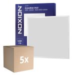Flerpack 5x Noxion LED Panel Ecowhite V4.0 28W 3360lm - 830-840-865 CCT | 60x60cm - UGR <19 - Philips driver