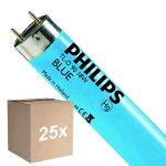 Flerpack 25x Philips MASTER TL-D 18W - Blå | 60cm
