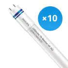 Flerpack 10x Philips LED Rör T8 MASTER (HF) High Output 20W 2900lm - 830 Varm Vit | 150cm - Dimbar - Ersättare 58W