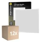 Flerpack 12x Bright Choice LED Panel Backlit 36W 3240lm - 840 Kallvit | 60x60cm - UGR 