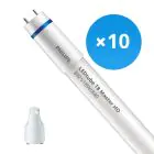 Flerpack 10x Philips LED Rör T8 MASTER (EM/Mains) High Output 8W 1050lm - 840 Kallvit | 60cm - Ersättare 18W